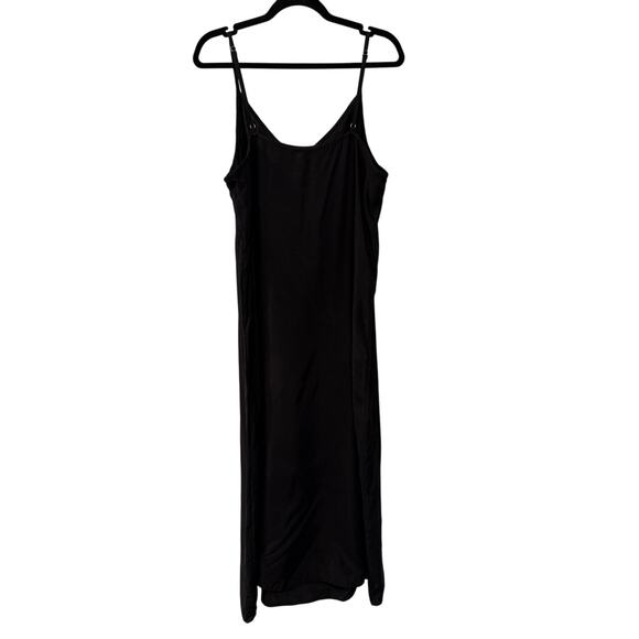 NEW! Jenni Kayne XXL Rio Slipdress $345 Maxi Dress V-neck Flowy Black 14 16 - Picture 4 of 12